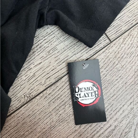 Demon Slayer Black Graphic T-Shirt - Picture 3 of 4